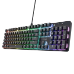 TRUST GXT871 ZORA TASTIERA GAMING MECCANICA RGB USB LAYOUT ITALIANO NERO