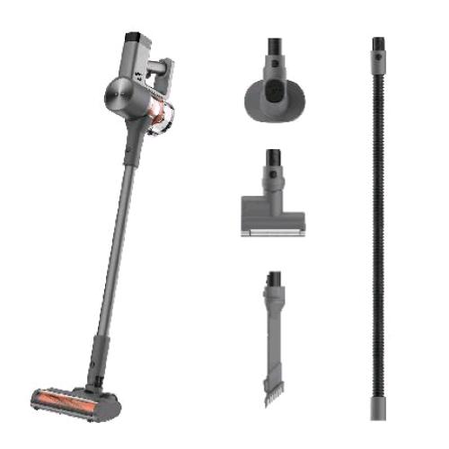 XIAOMI VACUUM CLEANER G20 MAX SCOPA ELETTRICA SENZA FILI SENZA SACCO 4 + 1 SPAZZOLA ANTIGROVIGLIO LUCE FRONTALE DISPLAY LED CON ACCESSORI GRIGIO 