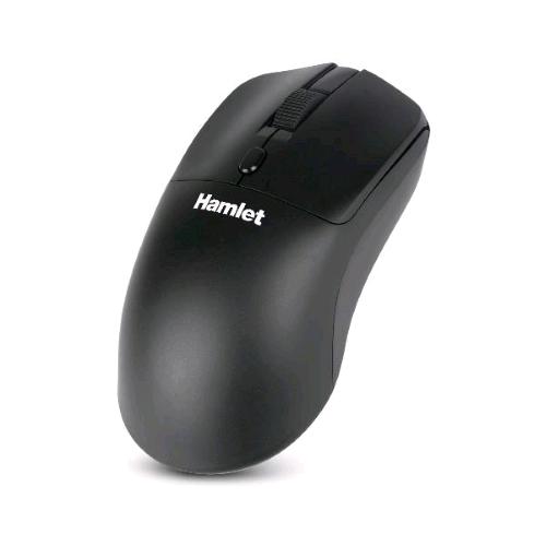 HAMLET XMICEBTW-RB MOUSE OTTICO WIRELESS RICARICABILE 2.4GHz + BLUETOOTH 5.0 1.600 DPI 4 PULSANTI