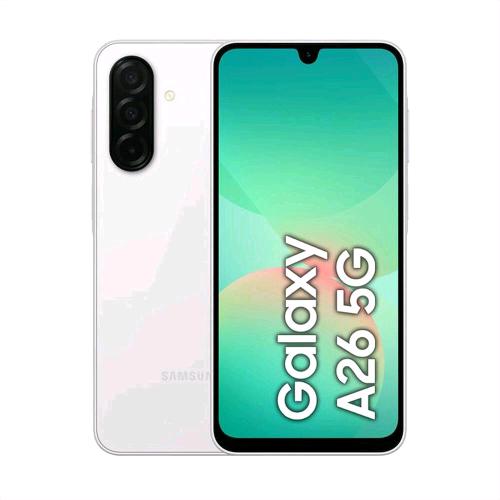 SAMSUNG A266 GALAXY A26 5G DUAL SIM 6.7" OCTA CORE 128GB MEMORIA ESPANDIBILE RAM 6GB 5G TIM WHITE