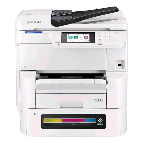 EPSON WORKFORCE PRO EM-C8100RDWF STAMPANTE MULTIFUNZIONE A COLORI INK-JET A3 WI-FI + GIGABIT LAN SCANNER ADF FAX A COLORI 33,3 Kbit/s USB 4800 x 1200 DPI 