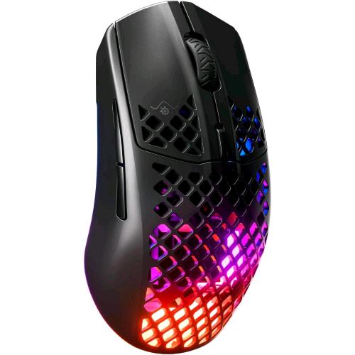 STEELSERIES AEROX 3 WIRELESS ONYX MOUSE GAMING ULTRALEGGERO 68 Gr. DOPPIA CONNESSIONE 2.4GHz + BLUETOOTH