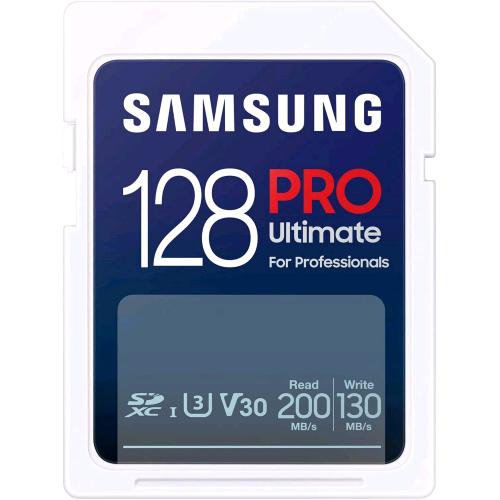 SAMSUNG PRO ULTIMATE SD CARD 128GB UHS-I U3, Fino a 200 MB/S