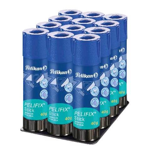 PELIKAN PELIFIX COLLA STICK DA 40 GR SENZA SOLVENTI TRASPARENTE CONF 12 Pz.