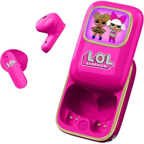 OTL LOL SURPRISE!  SLIDE EARPODS AURICOLARI BLUETOOTH 5.3 TWS CON CUSTODIA DI RICARICA ROSA