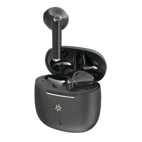 CELLY AIRSOUND EARBUDS AURICOLARI TRUE WIRELESS ULTRACOMPATTI A GOCCIA CON CUSTODIA E CAVO DI RICARICA INCLUSI NERO