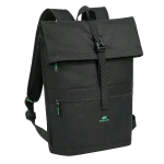 RIVACASE GREMIO ROLLTOP ECO ZAINO PER NOTEBOOK DA 15.6" IN POLIESTERE RICICLATO 5 SCOMPARTI GRIGIO