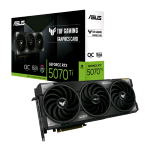ASUS TUF GAMING TUF-RTX5070TI-O16G-GAMING NVIDIA GeForce RTX 5070 Ti 16 GB GDDR7 TRIPLE FAN PCI Express 5.0 - 2 x HDMI 3 cx DISPLAYPORT