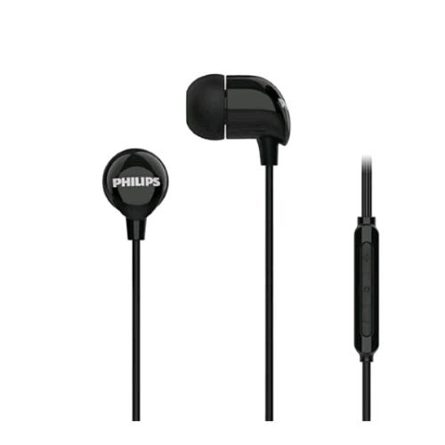 PHILIPS TAE2146BK CUFFIE AURICOLARI IN EAR A FILO CON MICROFONO USB-C CONTROLLO CHIAMATE E VOLUME/MUSICA DRIVER 10mm BASSI PROFONDI NERO