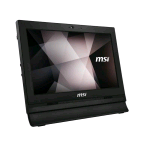 MSI PRO 16T 10M-267XIT ALL IN ONE 15,6" TOUCH SCREEN INTEL CELERON 5205U RAM 4GB SSD 256GB NVMe-INTEL UHD GRAPHICS-WI-FI + LAN-FREE DOS NERO
