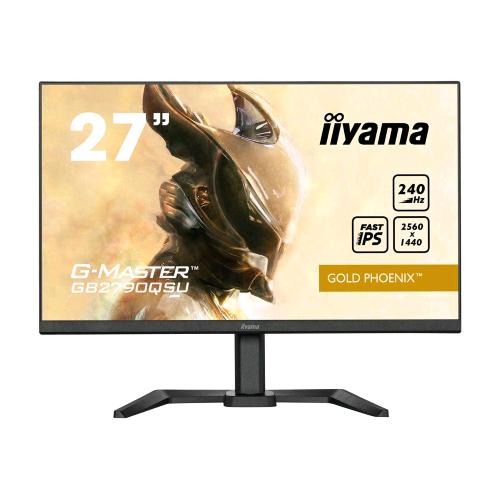 IIYAMA G-MASTER GB2790QSU-B5 27" LED FAST IPS WIDE QUAD HD 2560 x 1440 400 CD/mq 1000:1 1Ms 240Hz HDR 400 FREESYNC PREMIUM ALTOPARLANTI HUB INTEGRATO USB 3.2 GEN.1 - HDMI DISPLAYPORT NERO 