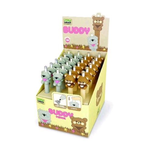 LEBEZ INFINITY ANIMALETTI ESPOSITORE MATITA IN GRAFITE HB A SCATTO CONF 24 Pz.