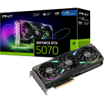 PNY GEFORCE RTX 5070 EPIC-X ARGB OC NVIDIA 12 GB GDDR7 DLSS4 TRIPLE FAN