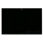 ELECTROLUX LIL83441 PIANO COTTURA A INDUZIONE 80 CM 4 ZONE FUNZIONE HOB2HOOD E FUNZIONE BRIDGE COMANDI TOUCH NERO