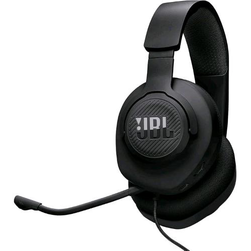 JBL QUANTUM 100M2 CUFFIE GAMING OVER EAR CON FILO JBL QUANTUMSOUND SIGNATURE JACK 3,5mm MULTIPIATTAFORMA MICROFONO RIMOVIBILE OPZIONE MUTE NERO