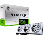 MSI VENTUS GEFORCE RTX 5080 16G 3X OC WHITE SCHEDA VIDEO NVIDIA 16 GB GDDR7 TRIPLE FAN PCI Express x16 5.0 - 1 x HDMI 3 x DISAPLYPORT BIANCO