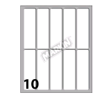 MARKIN ETICHETTE ADESIVE 70X20 mm BIANCO CONF 100 Pz.