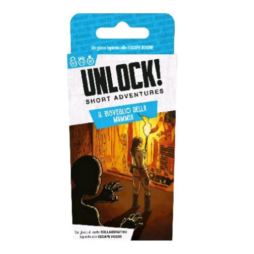 ASMODEE UNLOCK! SHORT ADVENTURES IL RISVEGLIO DELLA MUMMIA GIOCO DA TAVOLO DI ENIGMI 