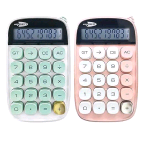 LEBEZ CALCOLATRICE DA TAVOLO 10 CIFRE ALIMENTAZIONE BATTERIA CON TASTI GRANDI COLORI ASSORTITI