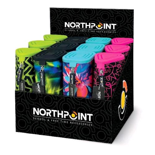 LEBEZ B-FANTASY ESPOSITORE ASTUCCIO POCHETTE 21.5X7X7 CM IN POLIESTERE CON CERNIERA COLORI ASSORTITI CONF 12 Pz.