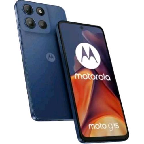 MOTOROLA MOTO G15 DUAL SIM 6.72" OCTA CORE 128GB RAM 8GB 4G LTE TIM BLUE