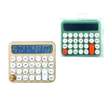 LEBEZ CALCOLATRICE DA TAVOLO 12 CIFRE A BATTERIA AUTO SPEGNIMENTO COLORI ASORTITI
