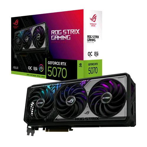 ASUS ROG -STRIX-RTX5070-O12G-GAMING NVIDIA GEFORCE RTX 5070 12 GB GDDR7 TRIPLE FAN PCI Express 5.0 - 2 x HDMI 3 x DISPLAYPORT