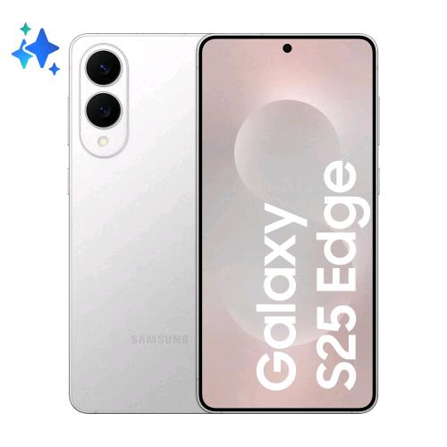 SAMSUNG S937 GALAXY S25 EDGE 5G DUAL SIM 6.7" OCTA CORE 512GB RAM 12GB ITALIA TITANIUM SILVER