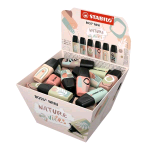 STABILO ESPOSITORE BOSS MINI NATUREVIBES EVIDENZIATORE PUNTA A SCALPELLO 2/5 mm COLORI ASSORTITI CONF 50 Pz.