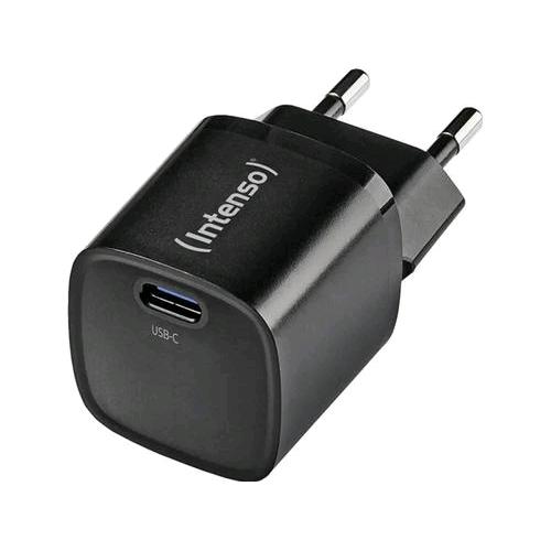 INTENSO POWER ADAPTER CARICABATTERIE DA TERE GaN FAST CHARGE USB-C 30 W NERO