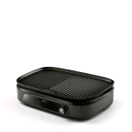 PHILIPS HD6210/90 GRILL ELETTRONICO DA TAVOLO 2400W 5 LIVELLI DI TEMPERATURA RIVESTIMENTO IN PIETRA MAIFAN VASSOIO ANTOGOCCIA NERO