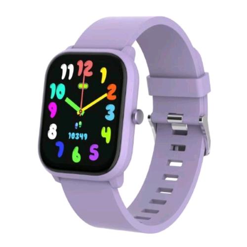 CELLY SMARTWATCH FOR KIDS PER BAMBINI 1.39" COLLEGAMENTO WIRELESS CON IL TELEFONO 4 GIOCHI INTEGRATI APP DEDICATA CINTURINO IN MORBIDO SILICONE CAVO DI RICARICA INCLUSO VIOLET