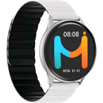 IMIKI HOLO PRO KW66 SMARTWATCH UNISEX DISPLAY AMOLED 1,43" CONNETTIVITA' BLUETOOTH, CINTURINO MAGNETICO, MISURA OSSIGENO NEL SANGUE E FREQUENZA CARDIACA, ANDROID E IOS - SILVER