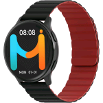 IMIKI HOLO TG2 Smartwatch DISPLAY AMOLED 1,43", CONNETTIVITA' BLUETOOTH, CINTURINO MAGNETICO, MISURA OSSIGENO NEL SANGUE E FREQUENZA CARDIACA, ANDROID E IOS - BLACK + BLACK/RED
