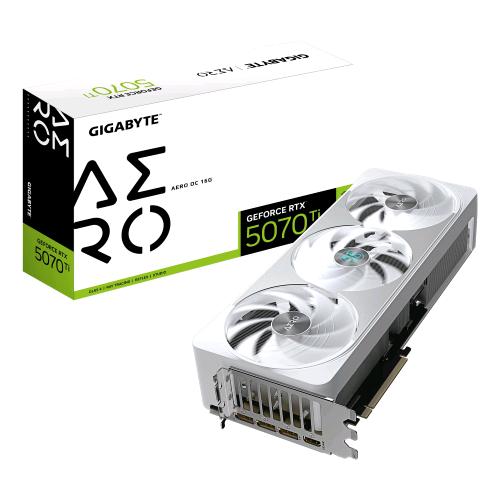 GIGABYTE GEFORCE RTX 5070 TI AERO OC 16GB GDDR7 DLSS4 TRIPLE FAN PCI Express x16 5.0