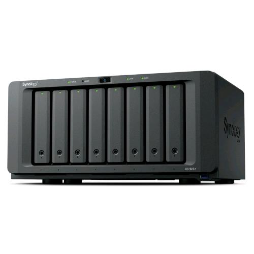 SYNOLOGY DS1825+ DISKSTATION NAS 8 BAY AMD RYZEN V1500b RAM 8GB DDR4 2 x RJ 45 2.5GBe 3 x USB NERO