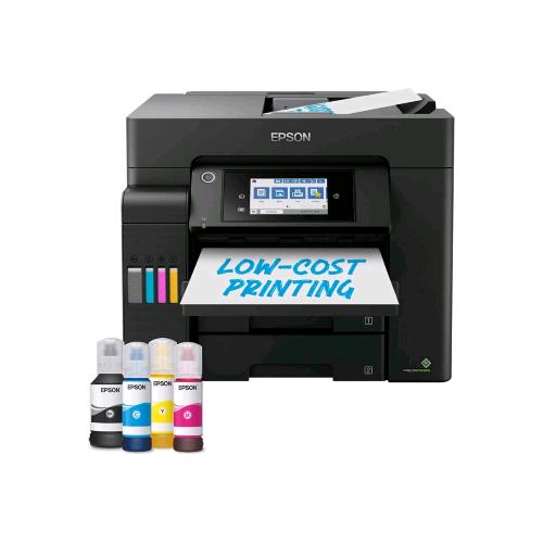 EPSON ECOTANK ET-5805 STAMPANTE MULTIFUNZIONE INK JET A COLORI A4 WI-FI SCANNER PIANO E ADF FAX A COLORI 33,6 Kbit/s 550 FOGLI LAN USB 25ppm NERO