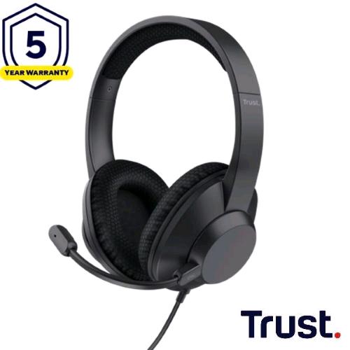 TRUST AYDA MAX CUFFIA CON MICROFONO A FILO USB RIDUZIONE DEL RUMORE ENC 