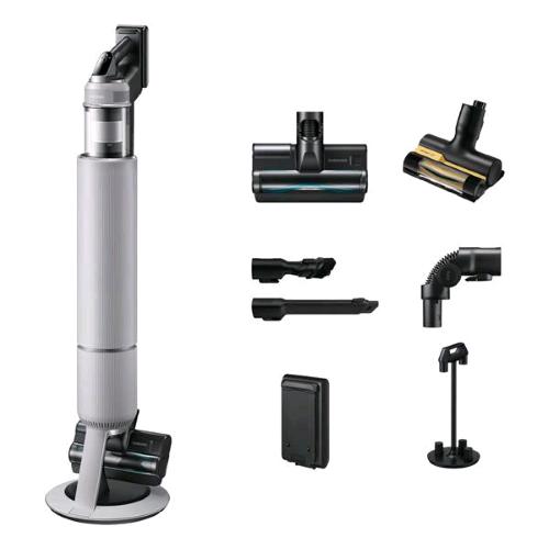 SAMSUNG VS80F28DLP/WA SCOPA ELETTRICA SENZA FILO SENZA SACCO CON CLEAN STATION FILTRO HEPA SPAZZOLA JET DUAL E ACCESSORI GRIGIO