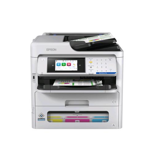EPSON WORKFORCE PRO EM-C800RDWF STAMPANTE MULTIFUNZIONE INK JET A COLORI A4 WI-FI DUPLEX SCANNER PIANO E ADF FAX A COLORI 33.6 Kbps CASSETO 330 FOGLI GIGABIT LAN USB 35ppm BIANCO  