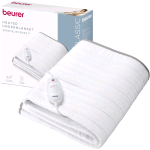 BEURER TS 17 COPRIMATERASSO TERMICO, SCALDALETTO IN MORBIDO PILE, ANTISCIVOLO CON FISSAGGIO A ELASTICO, 3 LIVELLI DI CALORE, 150 X 80 CM, INTERRUTTORE RIMOVIBILE, LAVABILE IN LAVATRICE A 30 °C