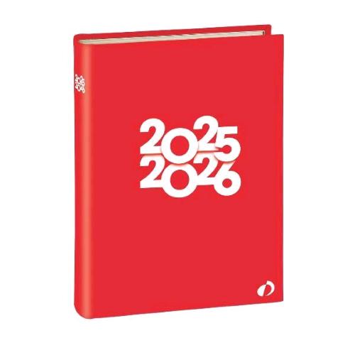 QUO VADIS TEXTAGENDA TROPIKA GIORNALIERA 16 MESI SETTEMBRE 2025 DICEMBRE 2026 12X17 CM ROSSO