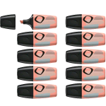 STABILO BOSS ORIGINAL MINI NATURE VIBES EVIDENZIATORE PUNTA A SCALPELLO 2/5 mm TERRA DI SIENA CONF 10 Pz.