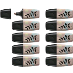 STABILO BOSS ORIGINAL MINI NATURE VIBES EVIDENZIATORE PUNTA A SCALPELLO 2/5 mm GRIGIO CONF 10 Pz.