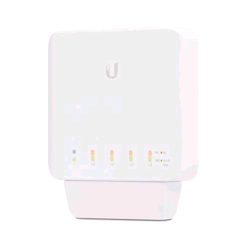 UBIQUITI USW-FLEX-3 SWITCH GESTITO L2 5 PORTE LAN GIGABIT DI CUI 4 PORTE PoE+ 1 PORTA INPUT PoE++ CONF DA 3 Pz.