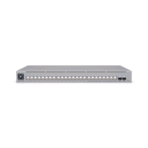UBIQUITI USW-PRO-MAX-24-POE-EU SWITCH GESTITO L3 24 Porte LAN PoE++ (8P 2.5GbE + 16P 1G) Budget 400W + 2 Porte 10G SFP+ GRIGIO MONTABILE SU RACK