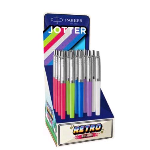 PARKER JOTTER ORIGINALS ESPOSITORE PENNE A SFERA  FUSTO COLORI ASSORTITI CONF 20 Pz.