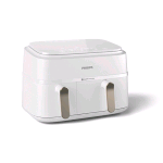 PHILIPS SERIE 3000 NA353/10 AIRFRYER FRIGGITRICE AD ARIA DOPPIO CESTELLO  9 LT 1.5 KG 2.700 W TOUCH SCREEN CON 8 PREIMPOSTAZIONI BIANCO