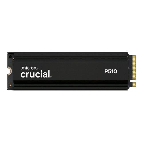 CRUCIAL P510 SSD 2TB INTERNO M.2 2280 NVMe PCI EXPRESS 5.0 x 4 DISSIPATORE INTEGRATO NERO