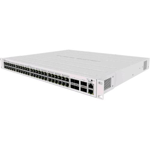 MIKROTIK CRS354-48P-4S+2Q+RM CLOUD ROUTER SWITCH GESTITO L3 - 48 PORTE Gigabit Ethernet (10/100/1000) PoE 750W - 4 PORTE SFP+ 2 PORTE QSFP+ 1 PORTA GBPS MONTABILE A RACK 